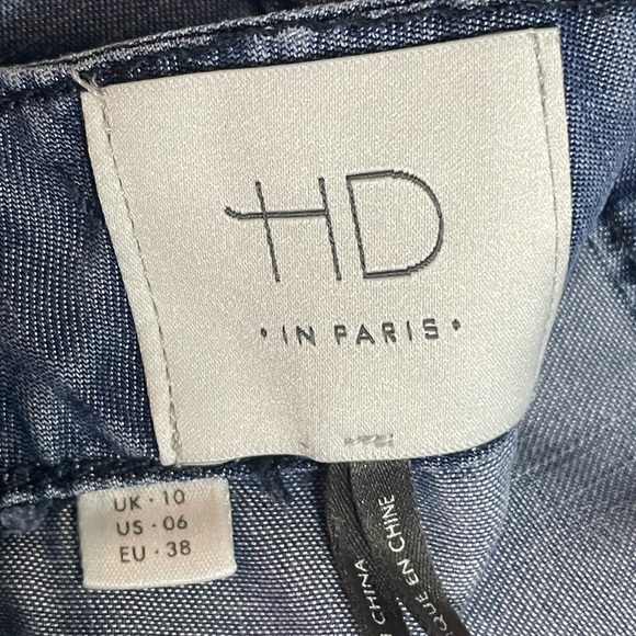 SALE&Discounted shipping!! HD in Paris Denim asymmetrical knee length skirt - Picture 4 of 16